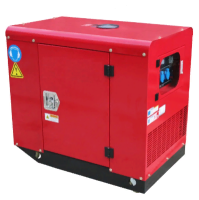 Дизельный генератор Амперос LDG12 E стартер в кожухе  армейский фото