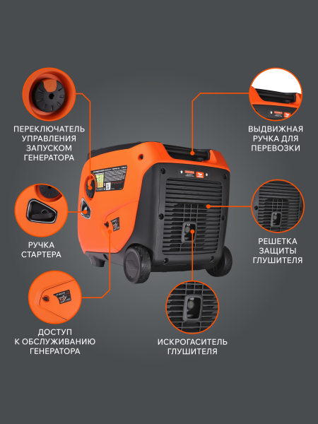 Бензиновый инверторный генератор PATRIOT iGX 4000 W для дома фото